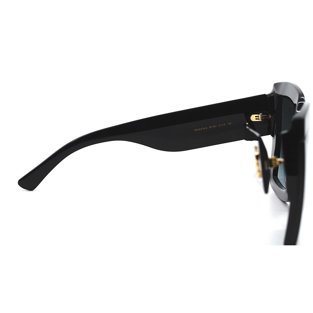 NEW JIMMY CHOO RENEE/S 807 BLACK GREY GRADIENT AUTHENTIC SUNGLASSES W/CHAIN - Picture 11 of 14